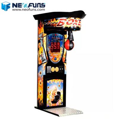 China Payout Ticket Or Amusement Boxing Machine Arcade Game Machine Coin Operated Boxing Machine Black Capsule Punch for sale