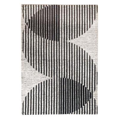 China Washable Black And White Microfiber Polyester Living Room Carpet Covers for sale