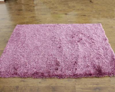 China Rihome Plain Long Floor Pink Silk Rug Sri Lanka Pile Sewing Machine Rug With High Quality for sale