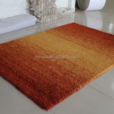 China Plain Shaggy Warm Color Carpet and Blankets Living Room Floor Mat Tile for sale