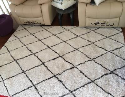 China Eco-friendly.anti-slip.water-proof China Manufacture Carpet White Polyester Shaggy Carpets Carpet With Cover High Quality for sale