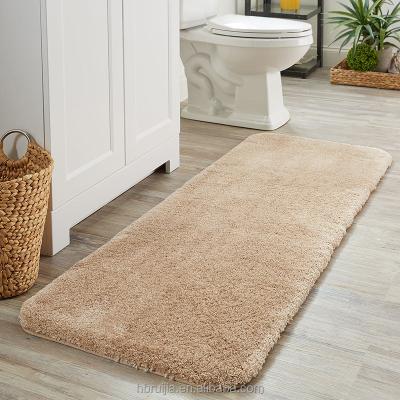 China Rihome Sustainable Anti Slip Polyester Rubber Bath Mat / Bathroom Mat for sale