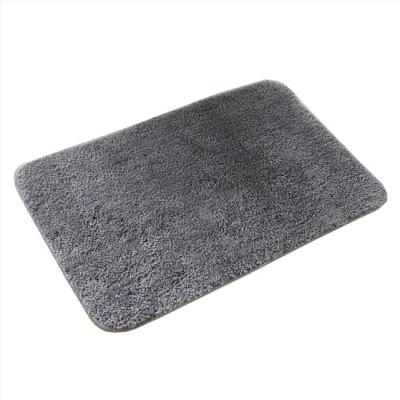 China 2019 Polyester Luxury Bath Mat Factory Cheap Price Eco-friendly Shaggy Microfiber Bathroom Rug Washable for sale