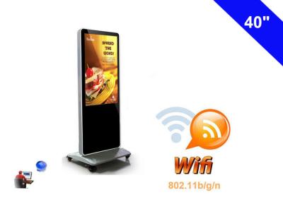 China Dual Core Android WiFi Digital Signage Totem Free Standing 40 Inch LCD Display for sale