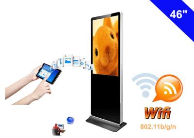 China Dual Core WiFi Digital Signage Totem , Floor Standing LCD Advertising Display for sale