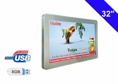 China 1080P Bus LCD Display 32 Inch advertising TV with hang back on Tube installation for sale