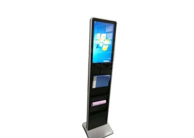 China Wifi 16.7M Kiosk Interactive Commercial LCD Display With Brochure Holder for sale