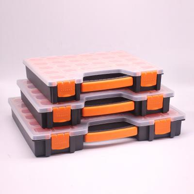 China Lightweight PP Material Transparent Plastic Tool Box Storage Tool Boxes For Screws for sale