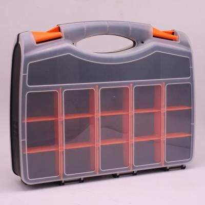 China Lightweight Two Side Plastic Fishing Tackle Box Tool Box Tool Storage Carry Cases for sale