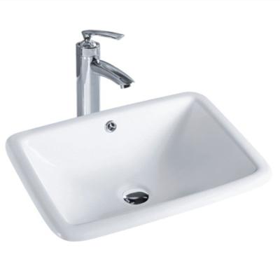 中国 Modern lavamanos rectangular lavabo vessel sink countertop hand wash basin for washroom 販売のため