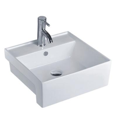 China European design hotel small table counter top ceramic vessel sink hand wash basin for sale