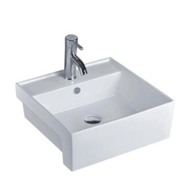 China Above counter mounting wash sink hotel washroom table top small ceramic art basin for sale