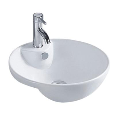 Китай Unique style ceramic single faucet hole counter top bathroom hand face wash art basin продается