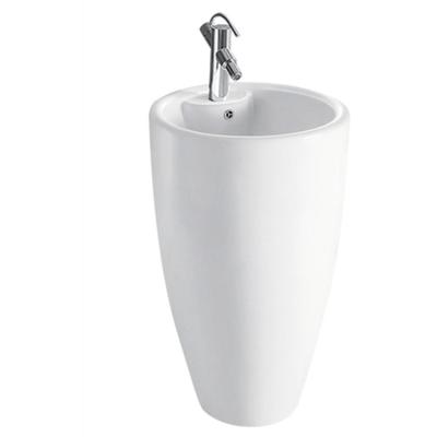 중국 Outstanding quality sanitary ware freestanding ceramic wash basin with pedestal 판매용