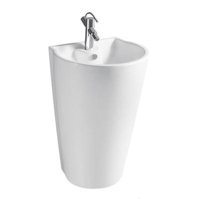 Κίνα High quality white elegance wholesale full pedestal washing basin bathroom unique pedestal sinks προς πώληση