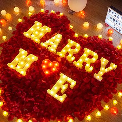 China Party interpretation decor gifts LEMON 26 English alphabet decor home party marquee light letters sign Valentine's Day wedding decoration led light up letter for sale