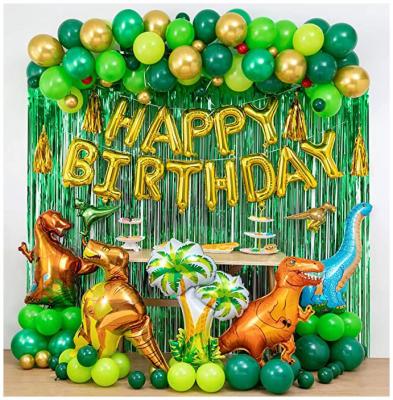 China Birthday Lemon Happy Birthday Balloons Dinosaur Themed Party Decoration Birthday Party Supplies Baby Shower Kids Birthday Decoration for sale