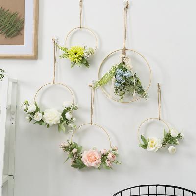 China Valentine's Day LEMON Wood Ins Flowers Home Hanging Supplies Wedding Theme Wall Decor Valentine's Day Party Decorations Pendants For Girlfriend for sale