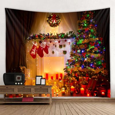 China Christmas LEMON 7x5ft Soft Durable Fabric Christmas Tree Backdrop For Photography Studio Props Christmas Party Decorations Supplies for sale