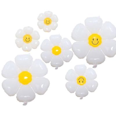 China Birthday LEMON Daisy Aluminum Balloon Cute Sun Flower Baby Birthday Party Decoration Photo Props For Party Supplies Kids for sale