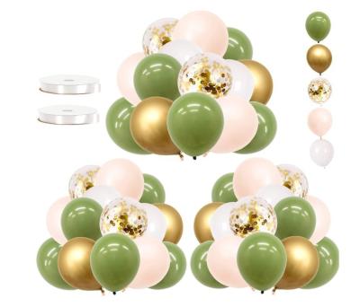 China Valentine's Day White Wedding Lemon Green Foil Latex Confetti Balloons Globos Set Valentine's Day Party Decorations Supplies Birthday for sale