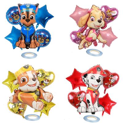 China 5PCS LEMON Chaser Character Balloon Party Supplies Paw Dog Patrol Party Supplies Birthday for Kids Party Decoration for sale