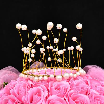 China Cake Decorating LEMON Wedding Happy Birthday Cake Toppers Crown Bridal Princess Crown Tiaras Festival Party Luxury Tiaras for sale