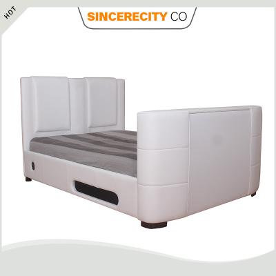 China Other Modern Bedroom Furntire , PU PVC Faux Leather TV Bed for sale