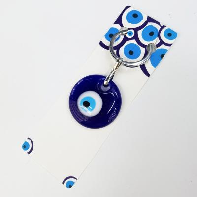 China Folk Art Gift Resin Eye Amulet Evil Eye Key Chain for sale