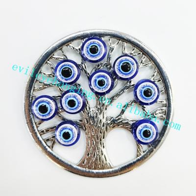 China Folk Art Fridge Magnet Blue Evil Eye Tree Of Life Amulet For Souvenir And Gift (Provide Customized Services) for sale