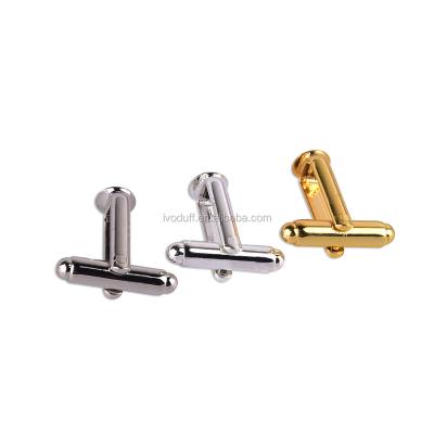 China Custom Ivoduff UAE ALLOY cufflinks for man, metal cufflink brass base for DIY for sale