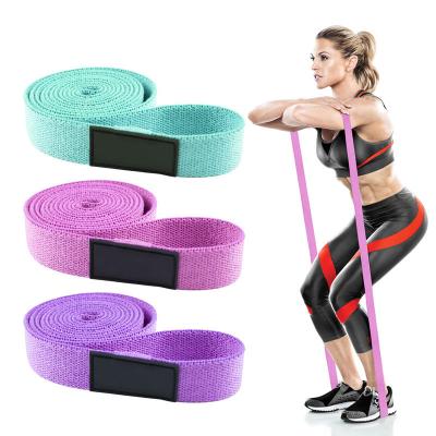 China Extra Long Latex 2M Squat Stretch Workout Exercise Booty Cloth Resistance Bands For Women Indoor Fitness for sale