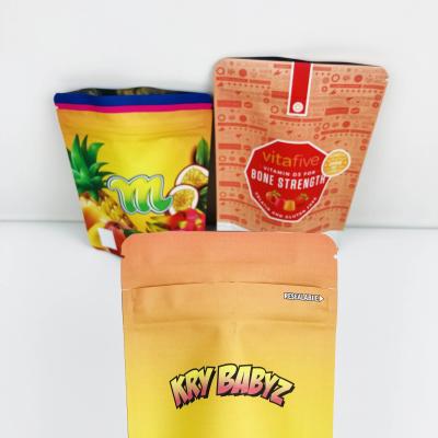 China 3.5g 7g Flower Seed Mylar Packaging Bag Child Zip Lock Moisture Proof Biodegradable Dry Heavy Duty Plastic Bag for sale