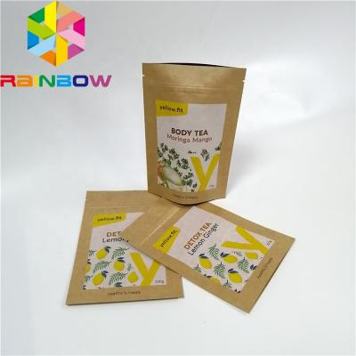 China Digital Printed Logo 250g BIODEGRADABLE Dried Fruit Packaging Bags Custom Smell Proof Bags Kraft Paper Coffee Bag for sale