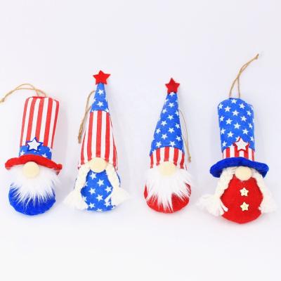 China 4th July Gnomes Independence Day Party Decorations Fall Gnomes Plush Stuffed Gnome Doll Plush Gnome Dwarf Doll Yarn Decoration Five-pointed Star Plush Stuffed for sale