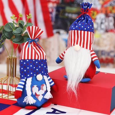 China Plush Faceless Doll DIY Decoration Gnome Home Crafts Party Decorations Rudolph Doll Ornaments for Independence Day for sale