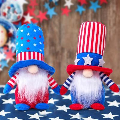 China Patriotic Faceless Irish Uncle Sam 4th of July Gift Independence Day Gnome Plush Dolls Gnome Plush Veterans Day Home Decor DIY Gift for Decoration for sale