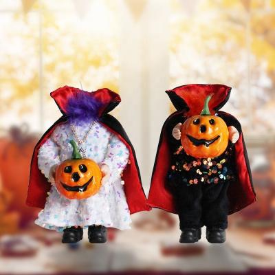 China Headless Halloween Pumpkin Doll Ornaments Supplies Modern Decoration Table Opens Plush Party Home Decor for sale