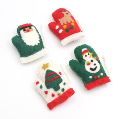 China Hanging Christmas Tree Pendants Santa Snowman Gift Bag Gloves Christmas Decorations Christmas Tree Ornaments Party Decor for sale