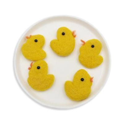 China Cute Yellow Duck Plush Toy Soft Animal Duck Toy Soft Animal Duck Toy Wool Felt DIY Wool Decoration Warm Cartoon Handmade Accessories for sale