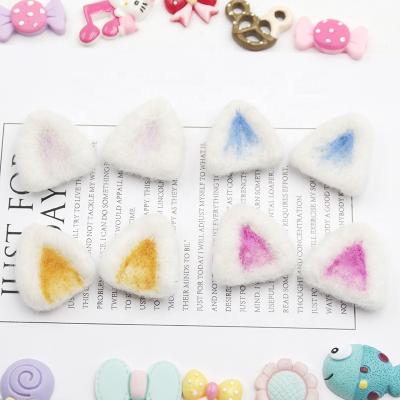 China Wool Decoration Cartoon Cat Ear Needle Felting Wool DIY Hair Decoration Material Accessories For Children for sale