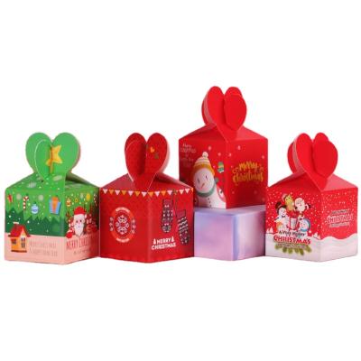 China New Materials Christmas Apple Boxes, Recycled Portable Cardboard Candy And Chocolate Boxes, Christmas Eve Gift Boxes for sale