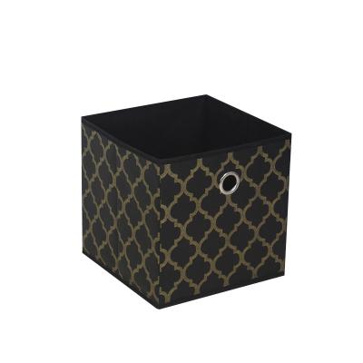 China Folding Foldable Storage Cube Cabinet Box Home Storage Organizer Nonwoven Box for sale