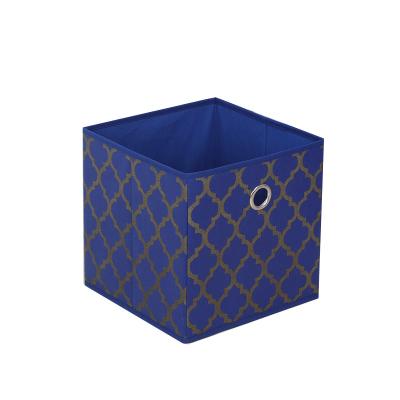 China Viable Collapsible Cubes Boxed Nonwoven Fabric Storage Organizer for sale