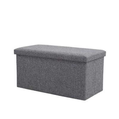 China Larger Storage Foldable Storage Ottoman Foldable Stool Bench Wholesale Folding Stool for sale