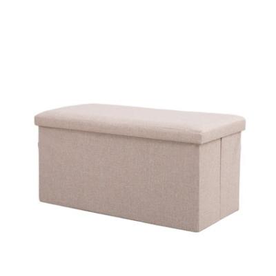 China Larger Folding Collapsible Wholesale Canvas Fabric Storage Stool Bench Foot Stool for sale