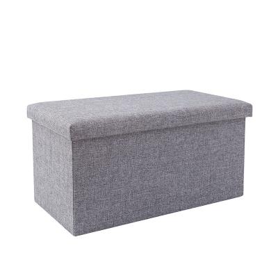 China Wholesale Collapsible Storage Stool Folding Cloth Storage Living Room Foldable Stool for sale