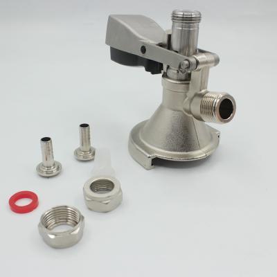 China Keg Connector Beer Keg Coupler With Relief Valve S Type for sale