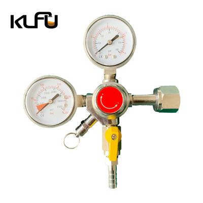 China 180PSI Dual Gauge Homebrew Beer Kegerator Pressure Regulator for sale