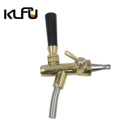 China Connector G5/8 Double Pass Stainless Steel Beer Tap for sale